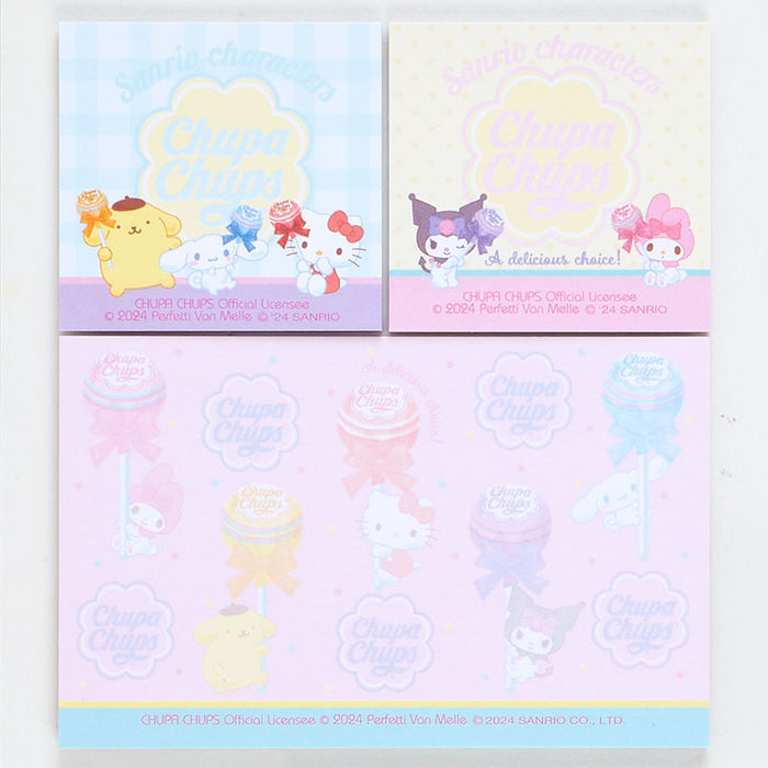Japan Sanrio - Chupa Chups Collaboration 2nd Edition x Sanrio Characters Sticky Note Set