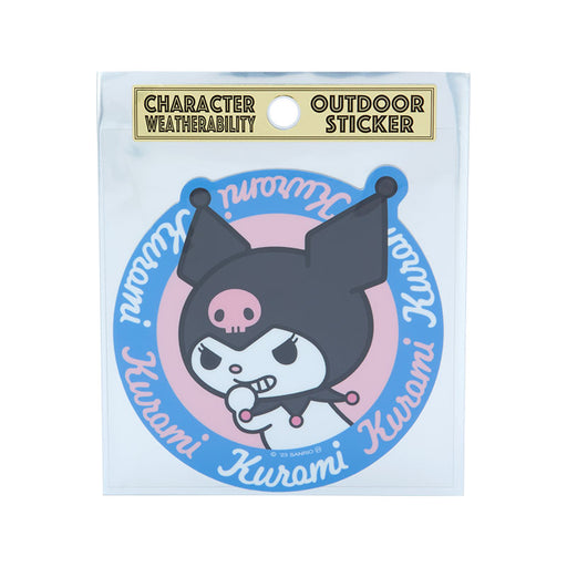 Japan Sanrio - Kuromi Outdoor Sticker (Circle)