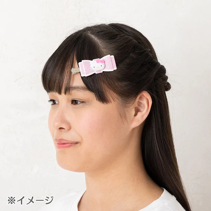 Japan Sanrio - Cinnamoroll Quilt Ribbon Bangs Clip