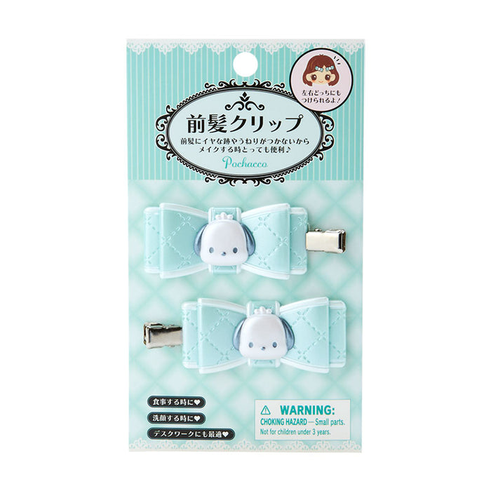 Japan Sanrio - Pochacco Quilt Ribbon Bangs Clip