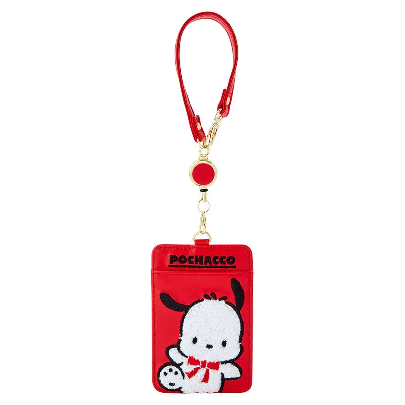 Japan Sanrio - Pochacco Pass Case (35th Anniversary Red Ribbon)