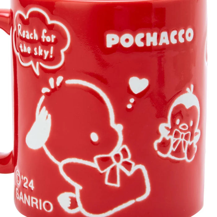 Japan Sanrio - Pochacco Mug (35th Anniversary Red Ribbon)