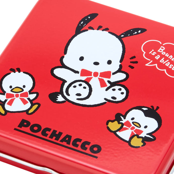 Japan Sanrio - Pochacco Memo in tin Case (35th Anniversary Red Ribbon)