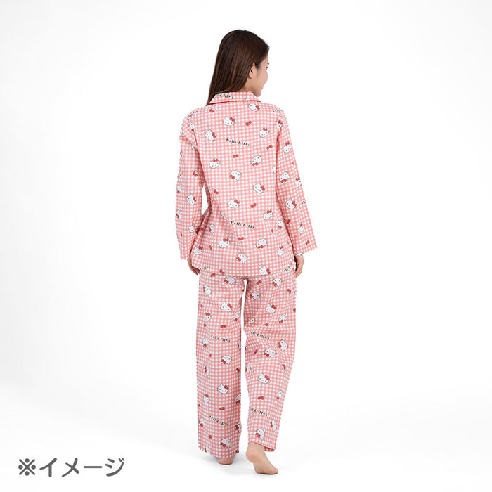 Japan Sanrio - Hello Kitty Gingham Shirt Pajama for Adults