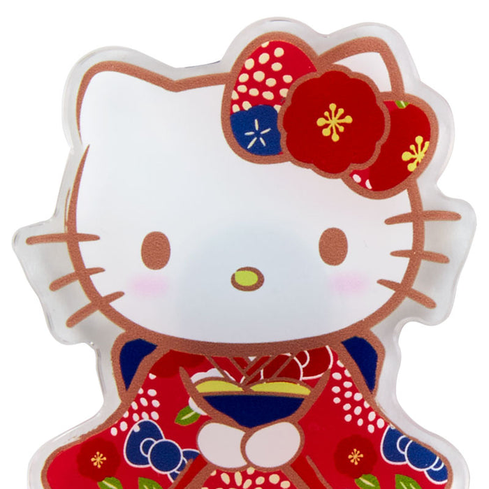 Japan Sanrio - Hello Kitty Japanese Pattern Magnets (Plum)