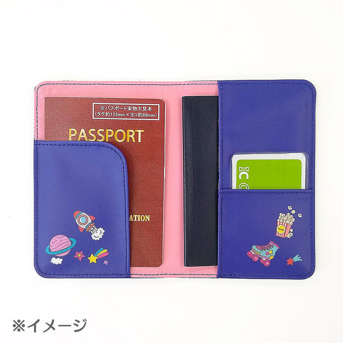 Japan Sanrio - Sanrio Characters Passport Holder (Color: Navy)