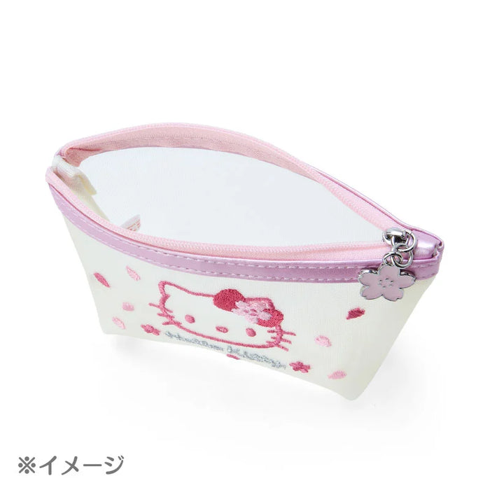 Japan Sanrio - Sakura/Cherry Blossom 2024 Collection x Hello Kitty Mesh Pouch