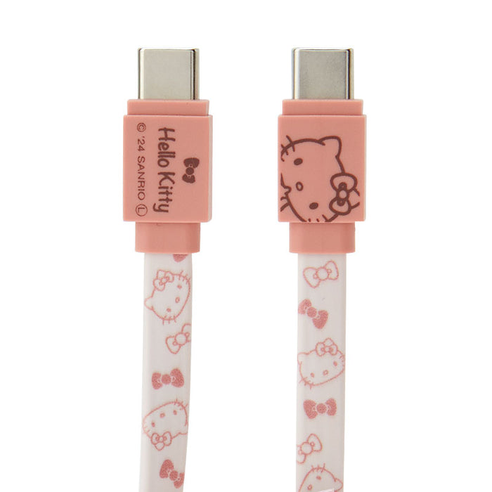 Japan Sanrio -Hello Kitty USB Type-C to Type-C Compatible Sync & Charging Cable