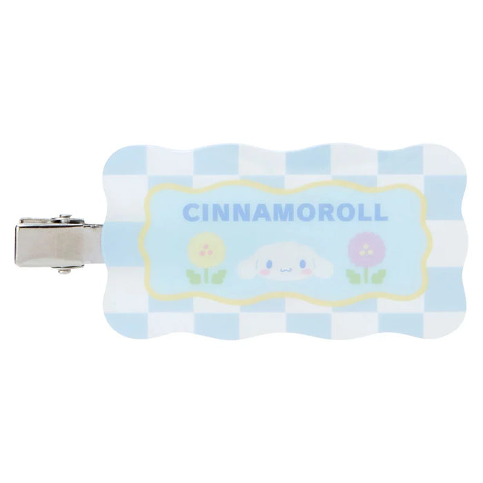 Japan Sanrio - Cinnamoroll Bangs Clip (Pastel Checker)