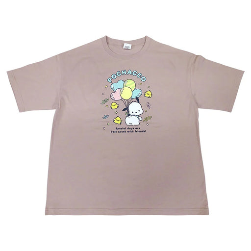 Japan Sanrio - Pochacco Big T Shirt for Adults (Color: Pink)