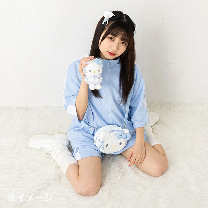 Japan Sanrio - Hello Kitty Face-Shaped Mini Shoulder Bag (Light Blue Days)