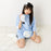 Japan Sanrio - Kuromi Face-Shaped Mini Shoulder Bag (Light Blue Days)