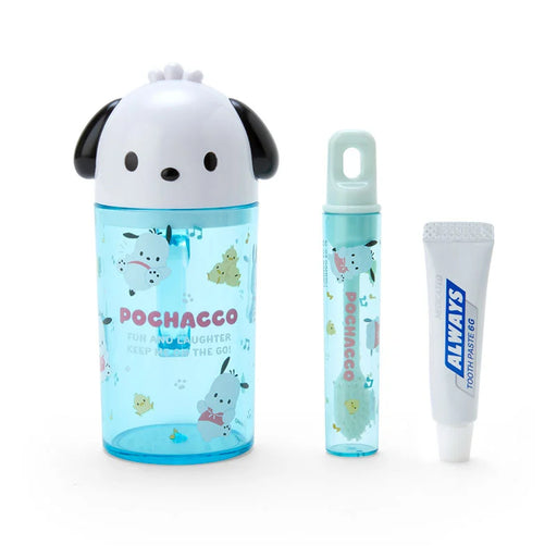Japan Sanrio - Pochacco Toothbrush & Cup Set