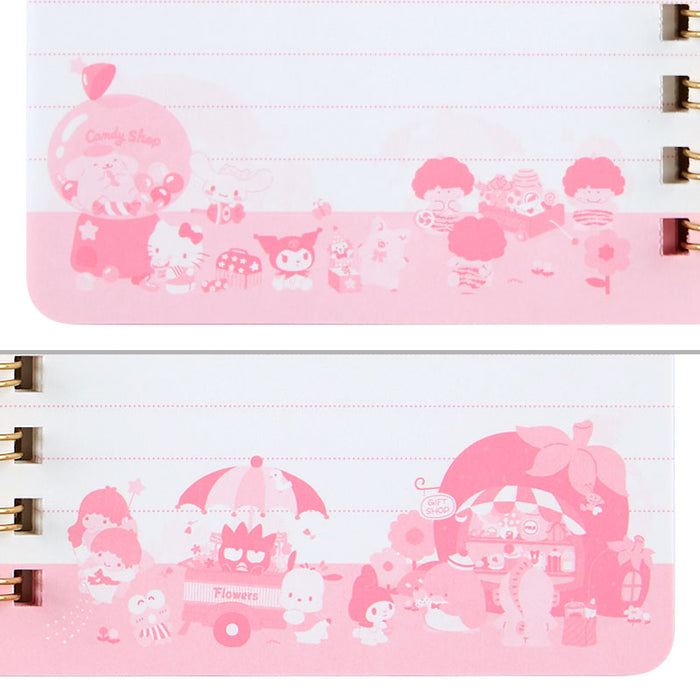 Japan Sanrio - Sanrio Characters B7 Ring Notebook