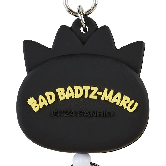 Japan Sanrio - Bad Badtz Maru Face Shaped Reel Keychain
