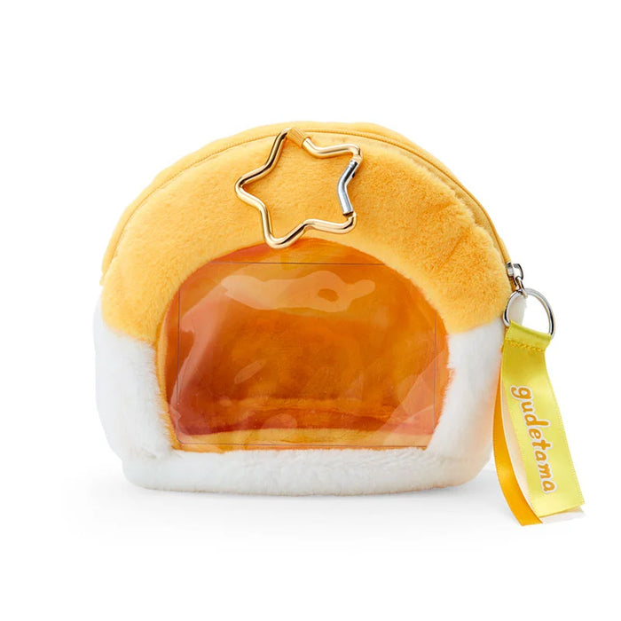 Japan Sanrio - Gudetama Face Pouch with Window (Character Award 2nd edition)