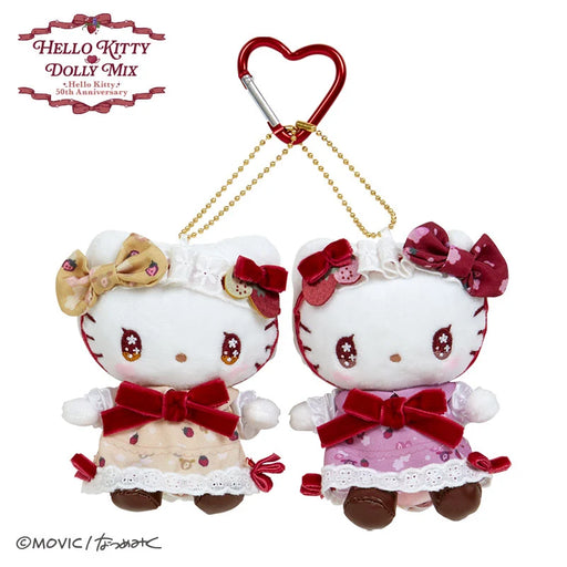 Japan Sanrio - Hello Kitty DOLLY Plush Keychains Set
