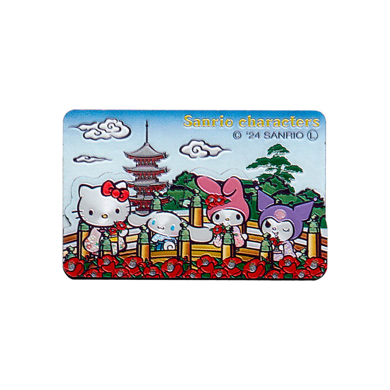 Japan Sanrio - Sanrio Characters Wooden Magnet (Japanese Painting Style)