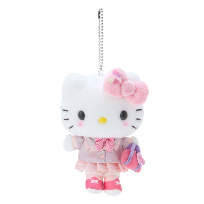 Japan Sanrio - Hello Kitty Plush Keychain (#Sanrio Gakuen Kiramekibu)