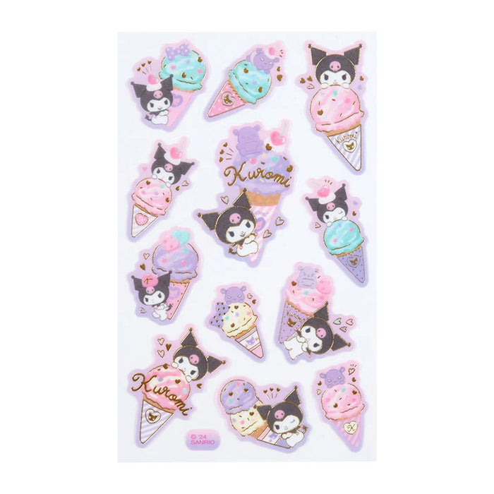Japan Sanrio - Kuromi Tracing Paper Stickers (Ice-Cream Party)