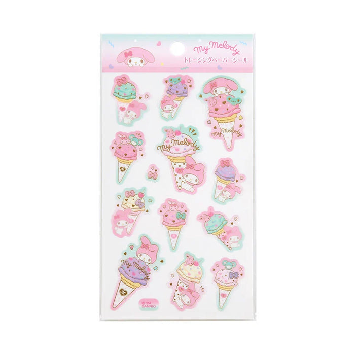 Japan Sanrio - My Melody Tracing Paper Stickers (Ice-Cream Party) (Copy)
