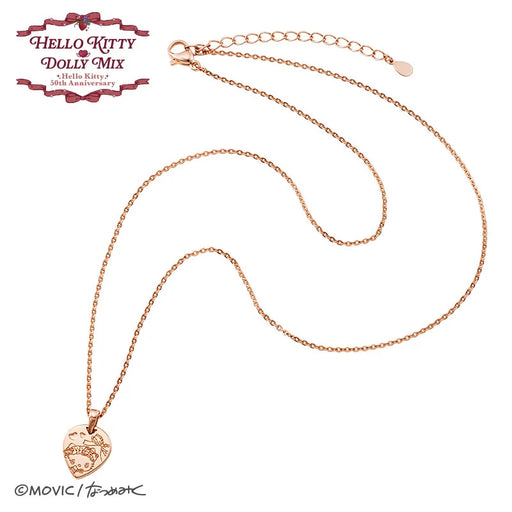 Japan Sanrio - Hello Kitty DOLLY MIX "Strawberry" Necklace (Color: Rose Gold)