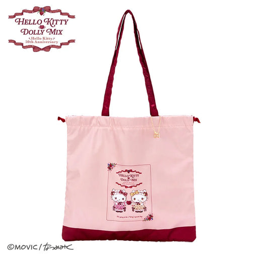 Japan Sanrio - Hello Kitty DOLLY Drawstring Tote Bag (Color: Pink)