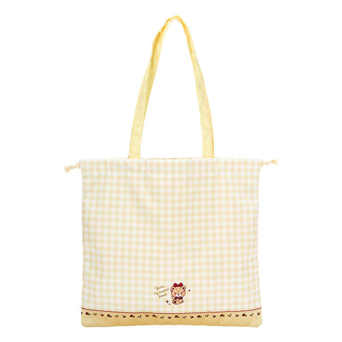 Japan Sanrio - Hello Kitty DOLLY Drawstring Tote Bag (Color: Yellow)