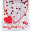 Japan Sanrio - Hello Kitty Clear Pouch with Carabiner (Character Award 3rd Colorful Heart Series)