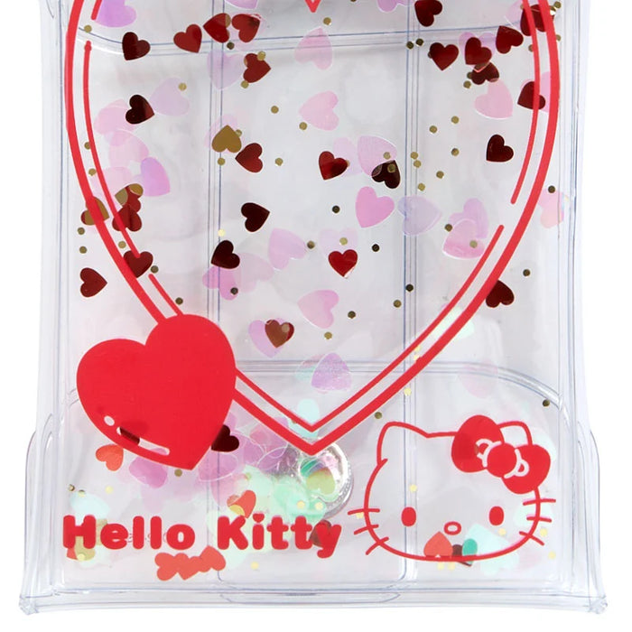 Japan Sanrio - Hello Kitty Clear Pouch with Carabiner (Character Award 3rd Colorful Heart Series)