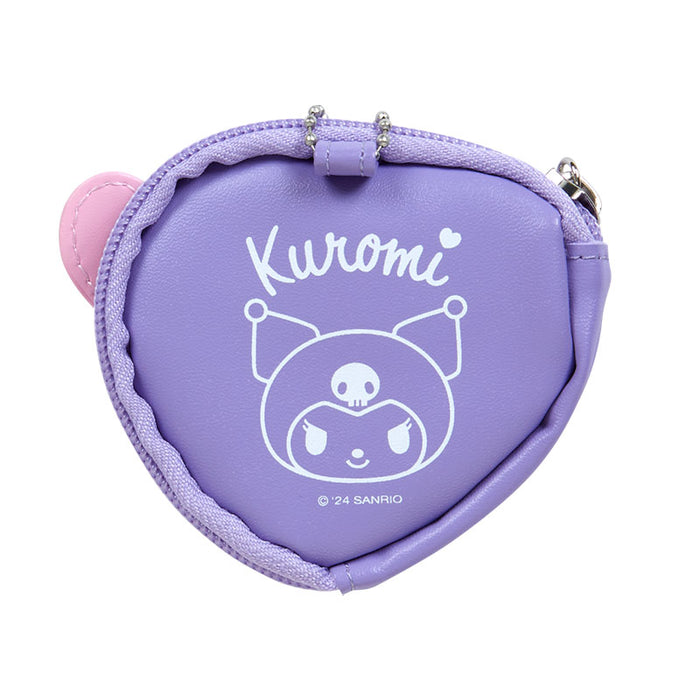 Japan Sanrio - Kuromi Mini Pouch with Badge (Character Award 3rd Colorful Heart Series)