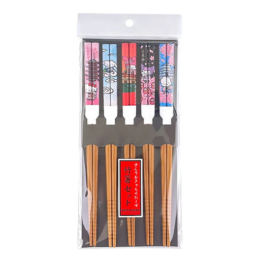 Japan Sanrio - Sanrio Characters Bamboo Chopsticks Set (Sakura JAPAN)