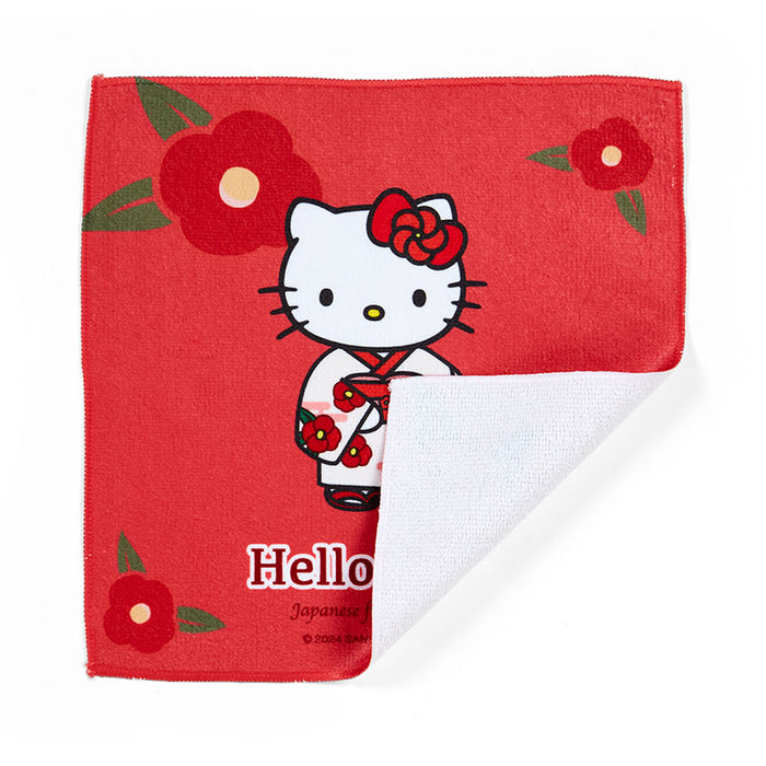Japan Sanrio - Hello Kitty Small Mini Towel (Japanese Flowers)
