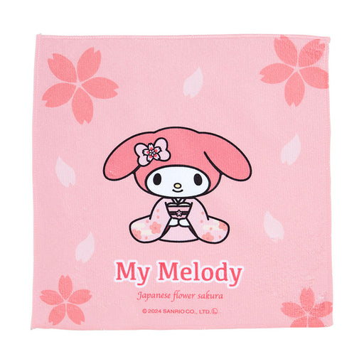 Japan Sanrio - My Melody Small Mini Towel (Japanese Flowers)