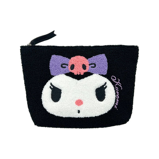 Japan Sanrio -  Kuromi Sagara Embroidery Pouch (Face)