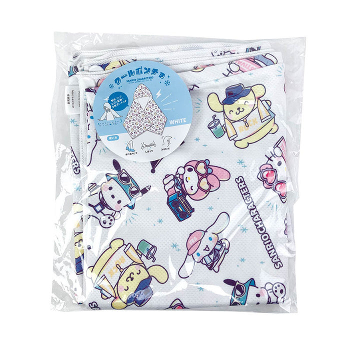 Japan Sanrio - Sanrio Characters Cool Poncho Color: White (Fest)