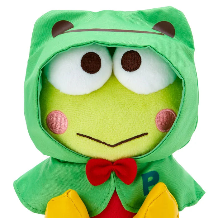Japan Sanrio - Kero Kero Keroppi Pickles the Frog Plush Toy (Rain Poncho) (Kerokerokeroppi)