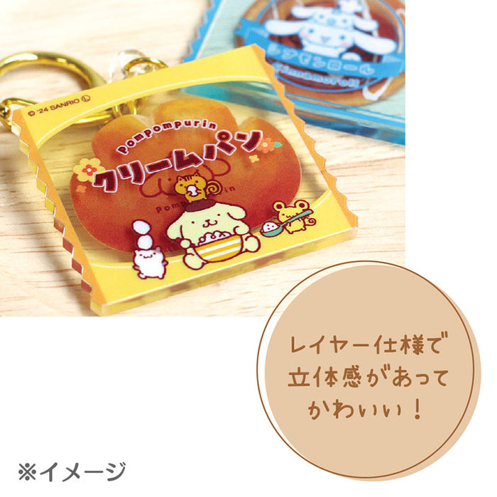 Japan Sanrio - Pochacco Layered acrylic keychain (Retropan)