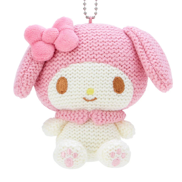 Japan Sanrio - My Melody Amigurumi-Style Knitted Plush Keychain