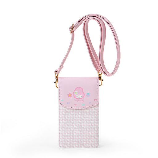 Japan Sanrio - My Melody Houndstooth and Flowers Multi Pochette