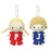 Japan Sanrio - Patty and Jimmy Pair of Plush Keychains Set (Vintage Retro)