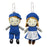 Japan Sanrio - The Vaudeville Duo Pair of Plush Keychains Set (Vintage Retro)