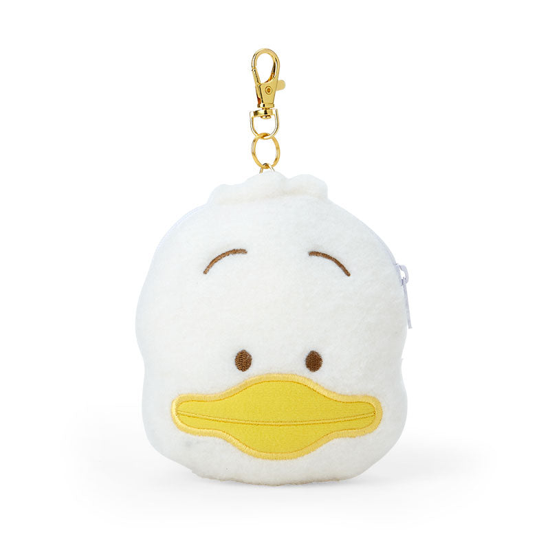 Japan Sanrio - Pekkle Fluffy Face Shaped Pass Case (Vintage Retro)