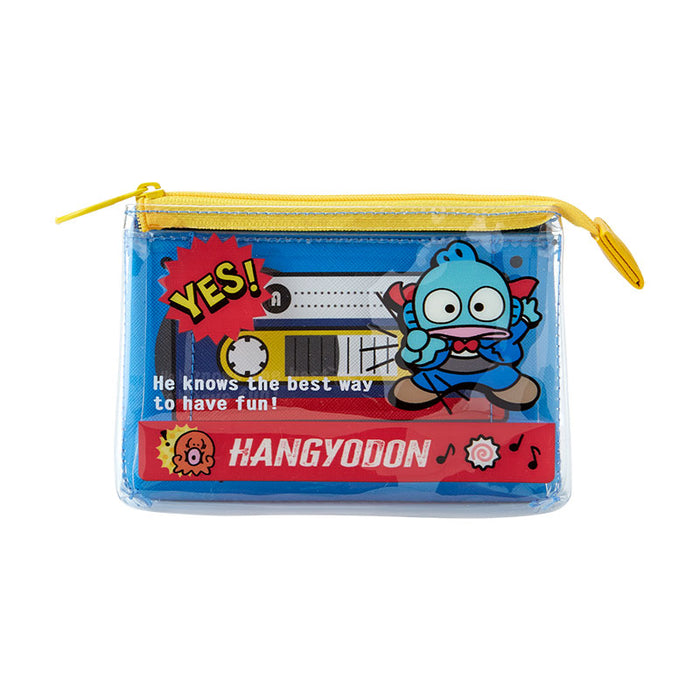 Japan Sanrio - Hangyodan Clear Cassette Style Pouch (Vintage Retro)