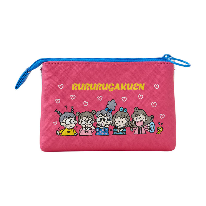 Japan Sanrio - Rururugakuen Clear Cassette Style Pouch (Vintage Retro)