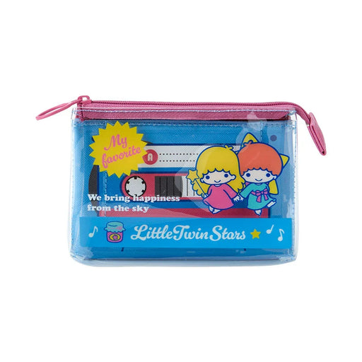 Japan Sanrio - Little Twin Stars Clear Cassette Style Pouch (Vintage Retro)