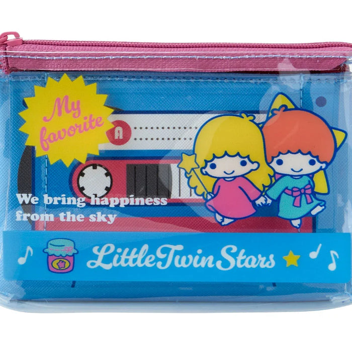 Japan Sanrio - Little Twin Stars Clear Cassette Style Pouch (Vintage Retro)