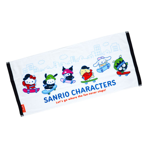 Japan Sanrio - Sanrio Characters Face Towel (Skateboard)