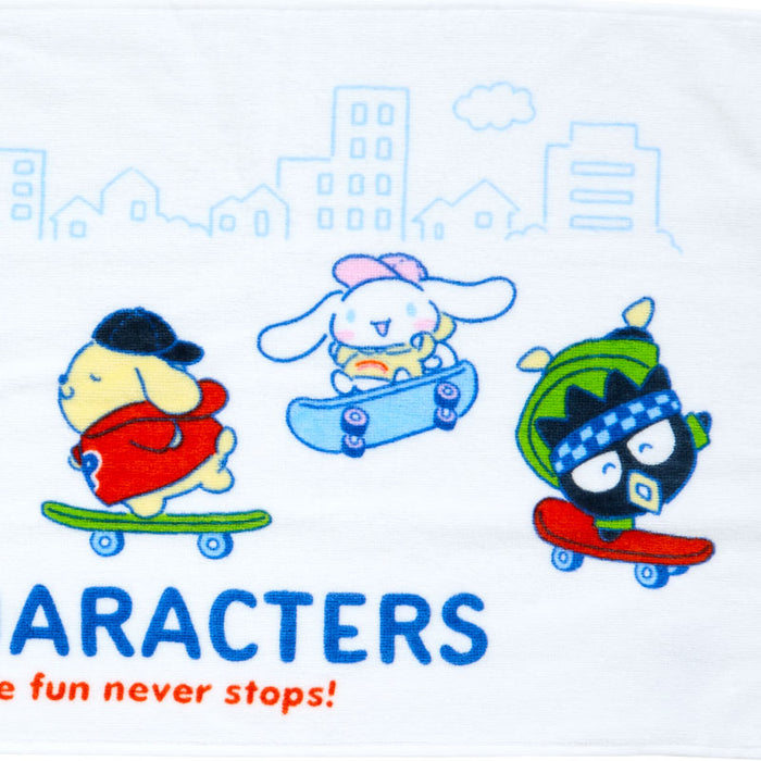 Japan Sanrio - Sanrio Characters Face Towel (Skateboard)