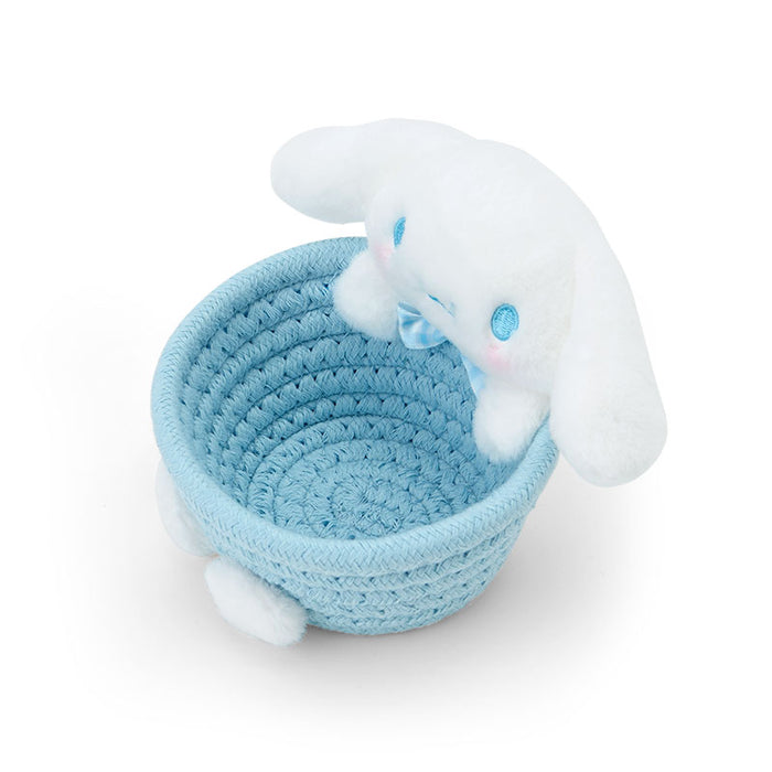 Japan Sanrio - Cinnamoroll Rope Basket with Mascot Size S